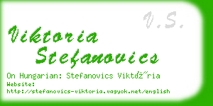 viktoria stefanovics business card